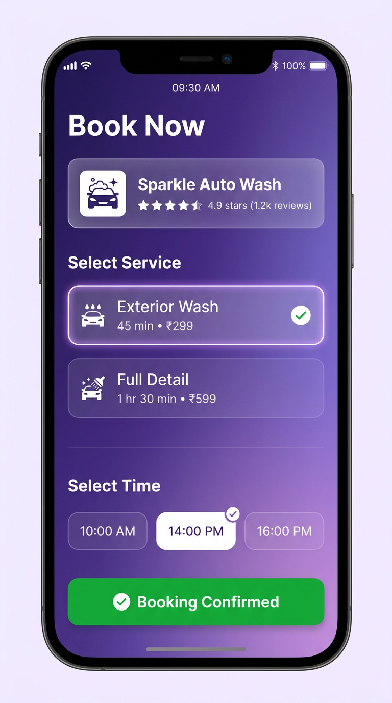 Booking Screen